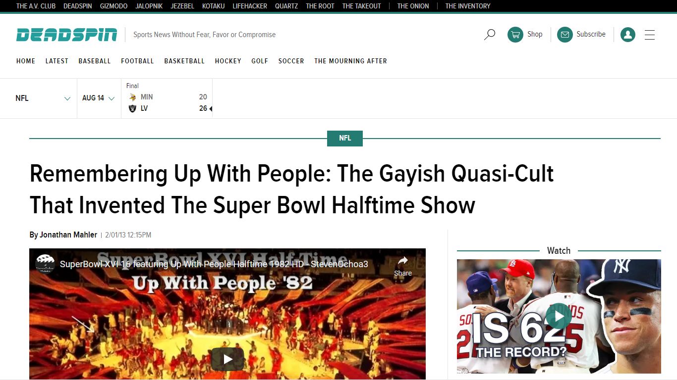 Remembering Up With People: The Gayish Quasi-Cult That ... - Deadspin